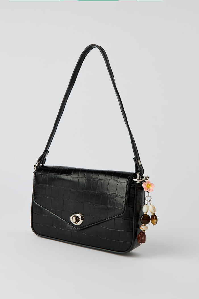 Convertible Shoulder Bag with Keychain