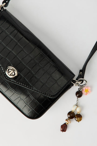 Convertible Shoulder Bag with Keychain