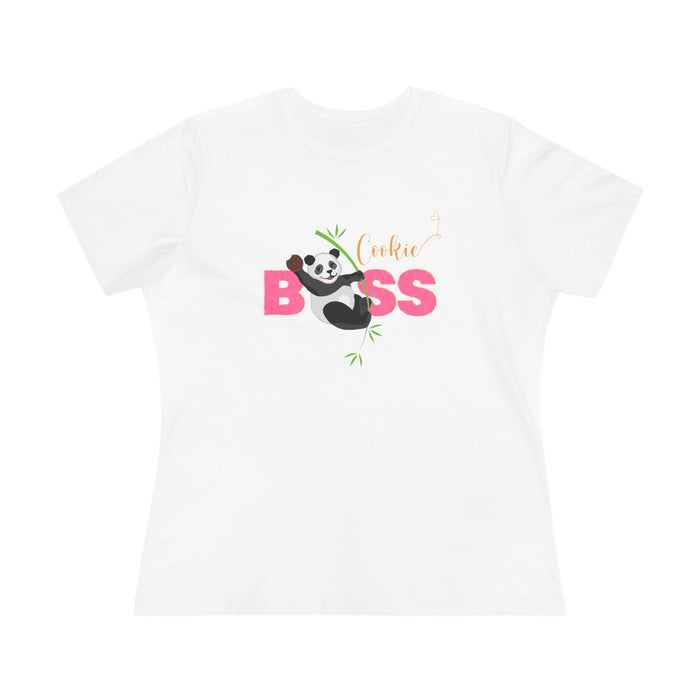 Cookie Boss Women's Tee - Panda-monium at the Cookie Booth!