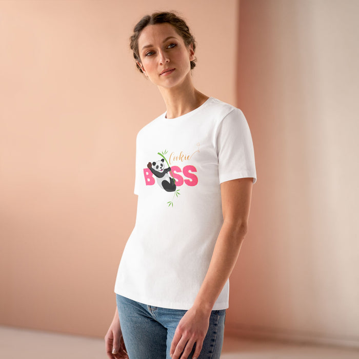 Cookie Boss Women's Tee - Panda-monium at the Cookie Booth!