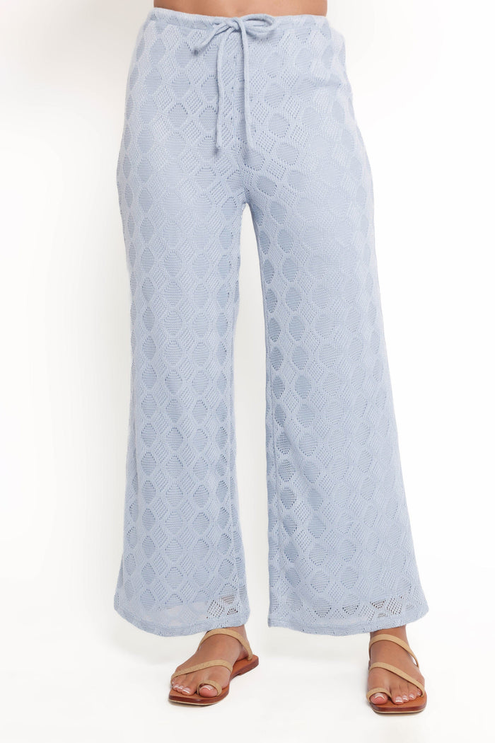 Petal and Pup USA BOTTOMS Cora Knit Pant - Blue