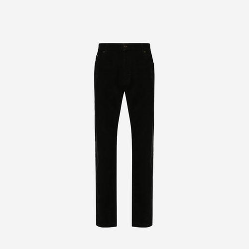 SAINT LAURENT CORDUROY PANTS BLACK