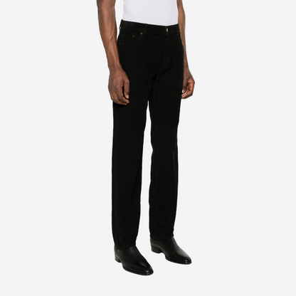 SAINT LAURENT CORDUROY PANTS BLACK