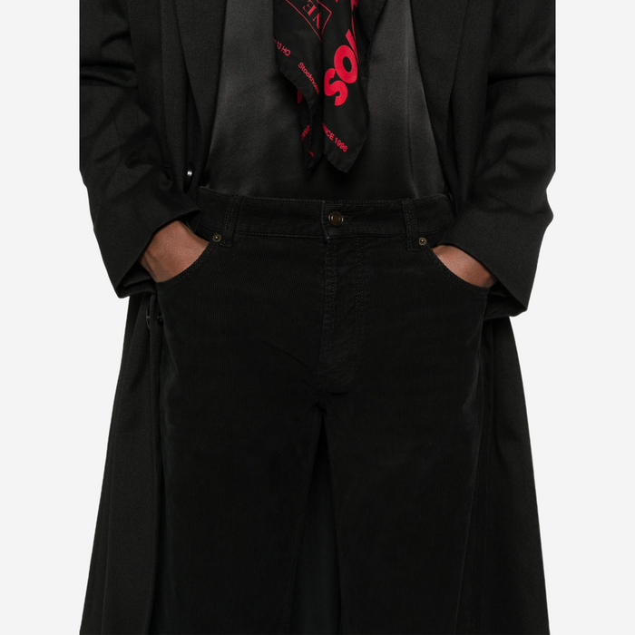 SAINT LAURENT CORDUROY PANTS BLACK
