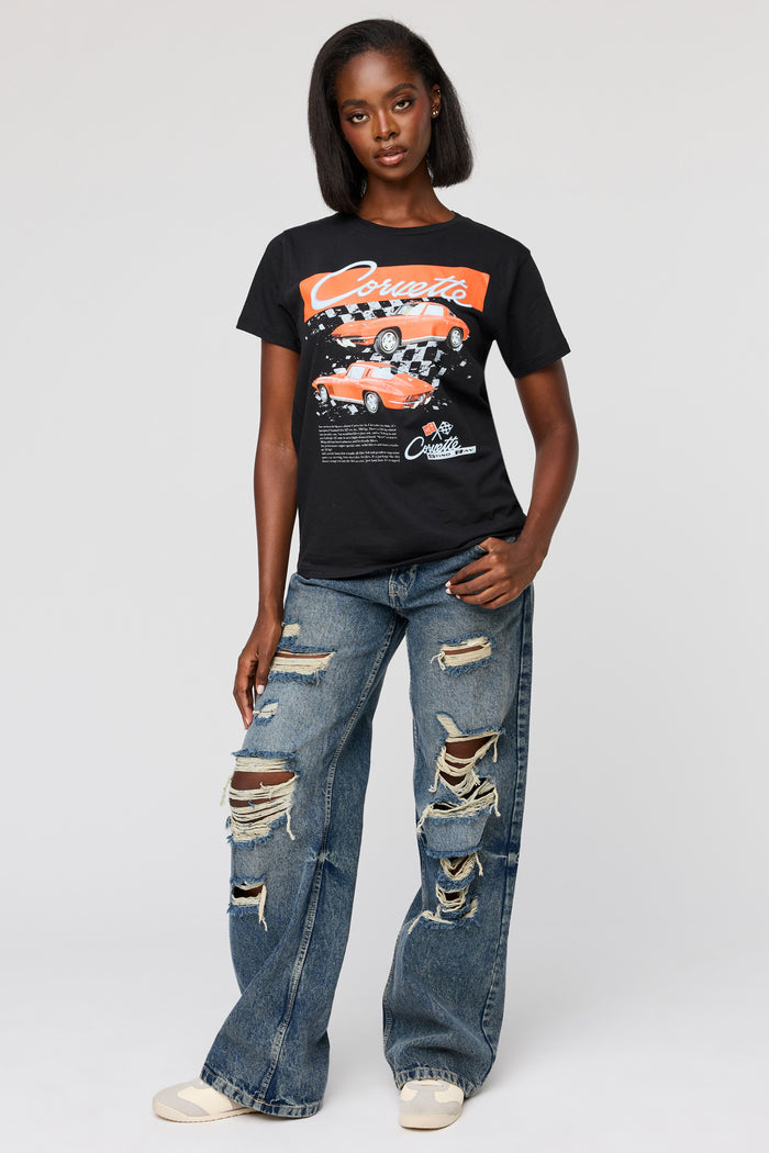 Corvette Graphic Boyfriend T-Shirt