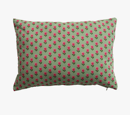 Cotton Voile Printed “Do Not Disturb”  Lumbar Pillow