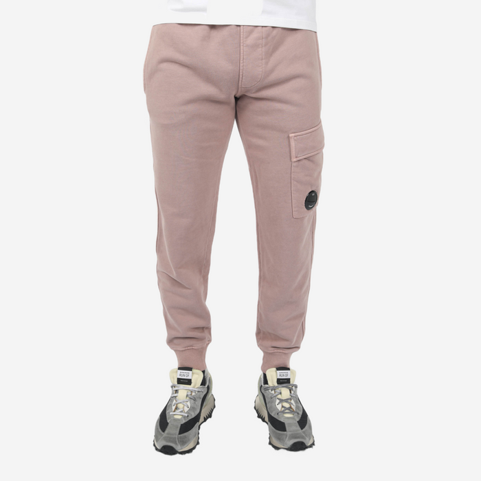 CP COMPANY BRUSHED SWEATPANTS PINK