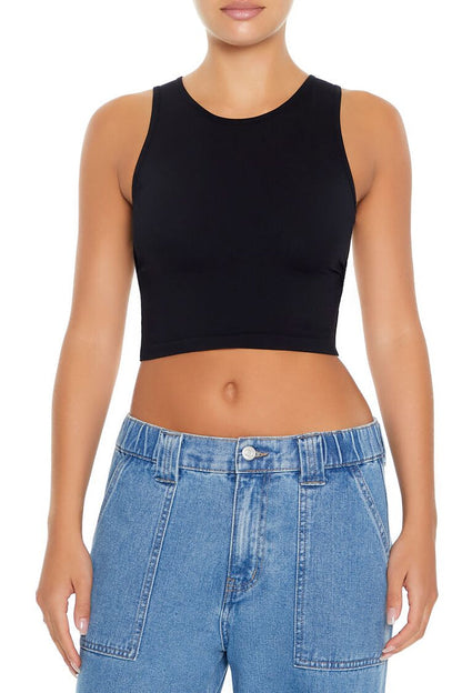 Cropped Cutout Tank Top