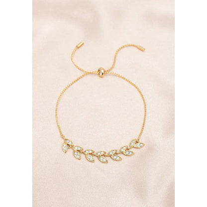Crystal Vine Zircon and Gold Bracelet