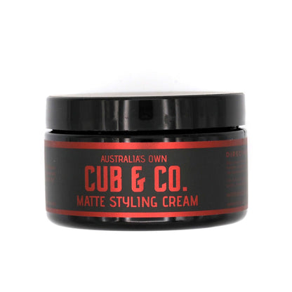 Cub & Co. Matte Styling Cream - 4 oz Jar! - Lockhart's Authentic Grooming Company, LLC