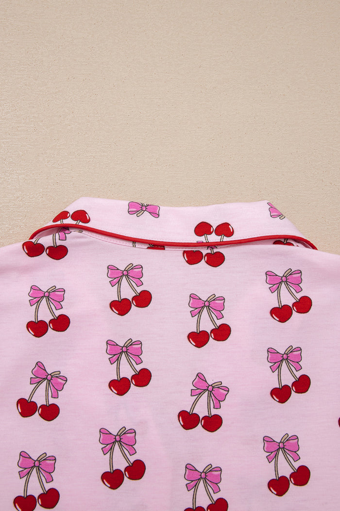 Cute Pajamas | Bow or Cherry Short Pajama Set