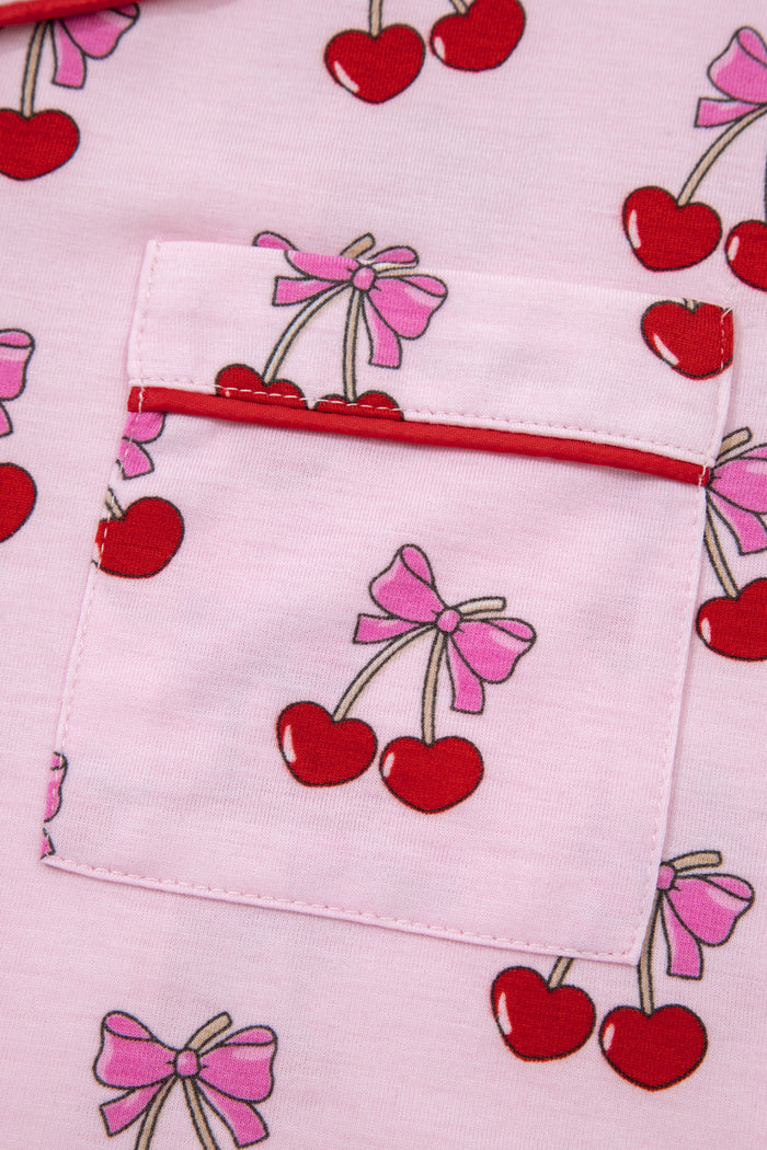 Cute Pajamas | Bow or Cherry Short Pajama Set