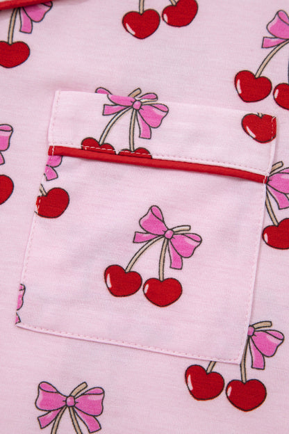 Cute Pajamas | Bow or Cherry Short Pajama Set