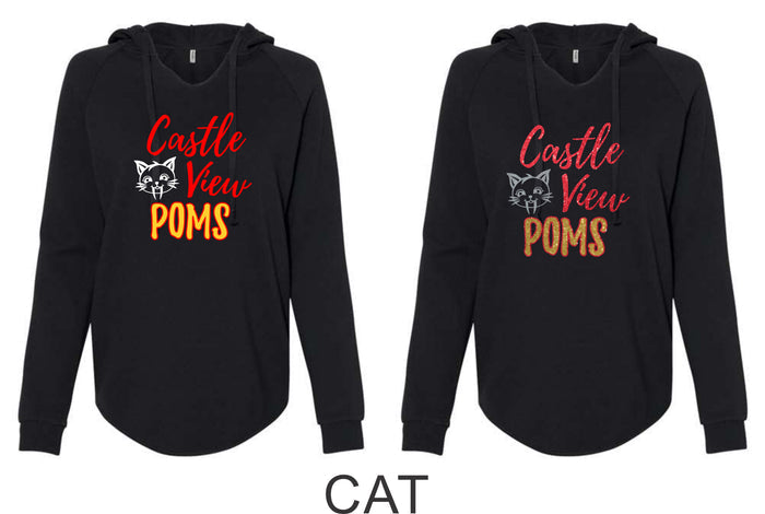CV Poms Ladies Lightweight Hoodie