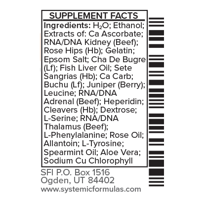 CXK-Kidneys by Systemic Formulas — Supplement Facts
