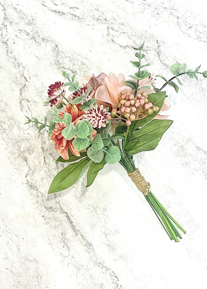 Dahlia and Eucalyptus Market Bouquet
