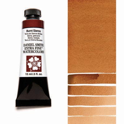 Daniel Smith Extra Fine Watercolors - 15ml / 0.5 fl. oz. - Burnt Sienna by Daniel Smith - K. A. Artist Shop