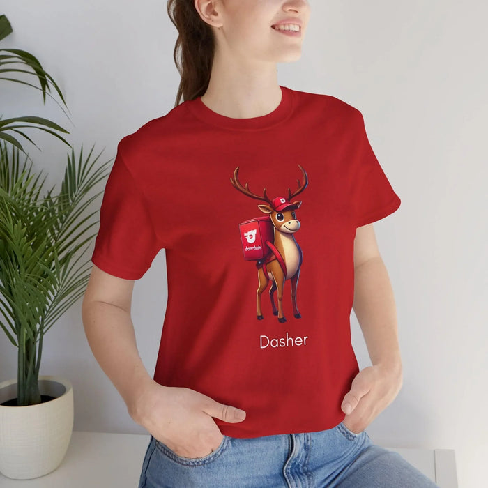 🎅 Dasher's Side Hustle 🍕 Unisex Tee ✨ Dasher's delivering more than holiday cheer! - Whippie's
