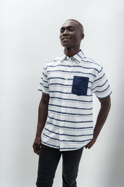Deep Navy Stripe / S