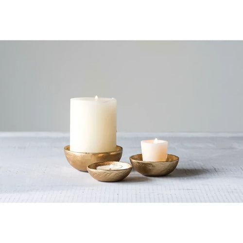 Decorative Cast Aluminum Bowl - Set of Three