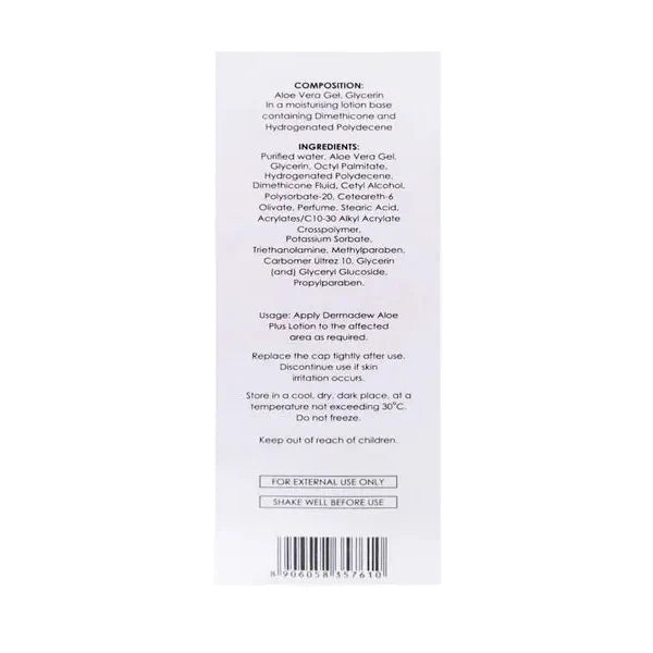 Dermadew Aloe Plus Moisturiser Lotion