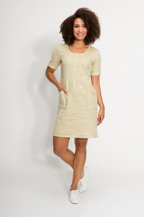 Diana | Women's Linen Smock Dress