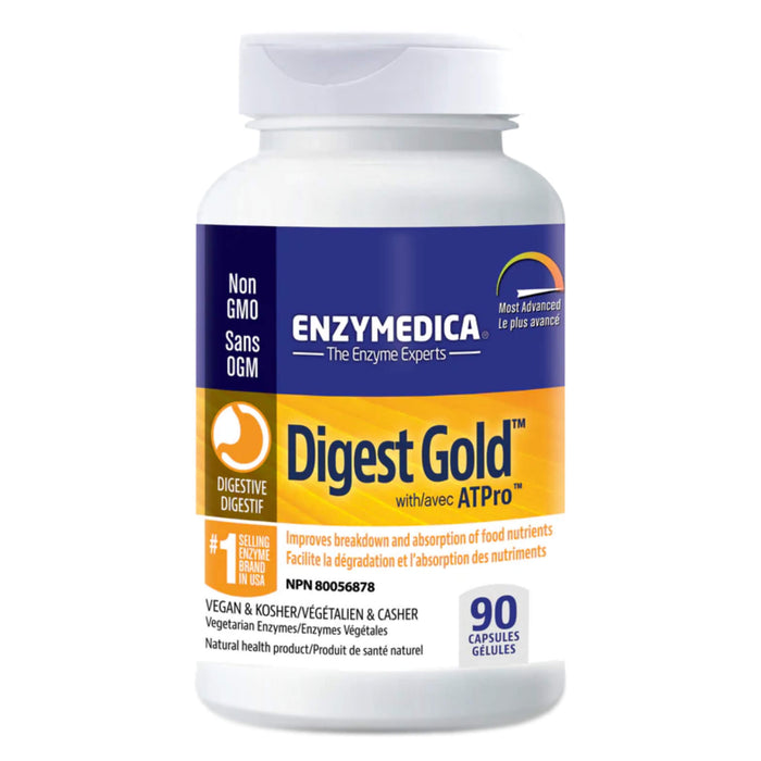 Bottle of Enzymedica Digest Gold 90 Capsules