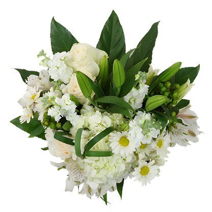 Divine Ivory Garden Flower Centerpieces