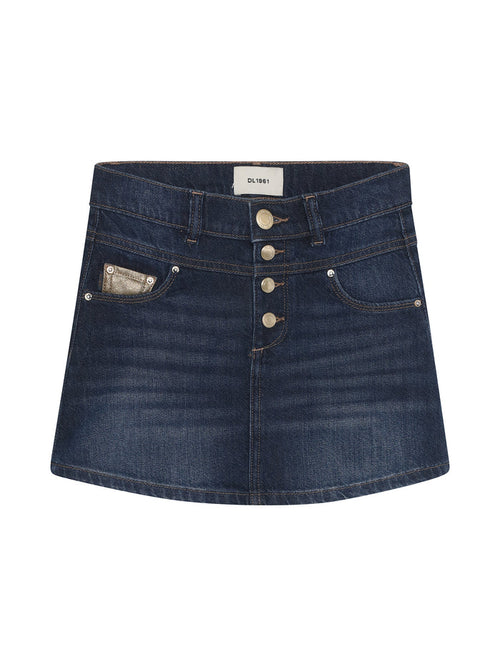 DL1961 Jenny Jean Skirt-Deep Water
