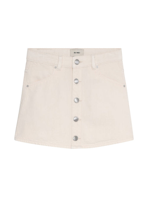 DL1961 Jenny Mini Skirt-Sugar Cookie