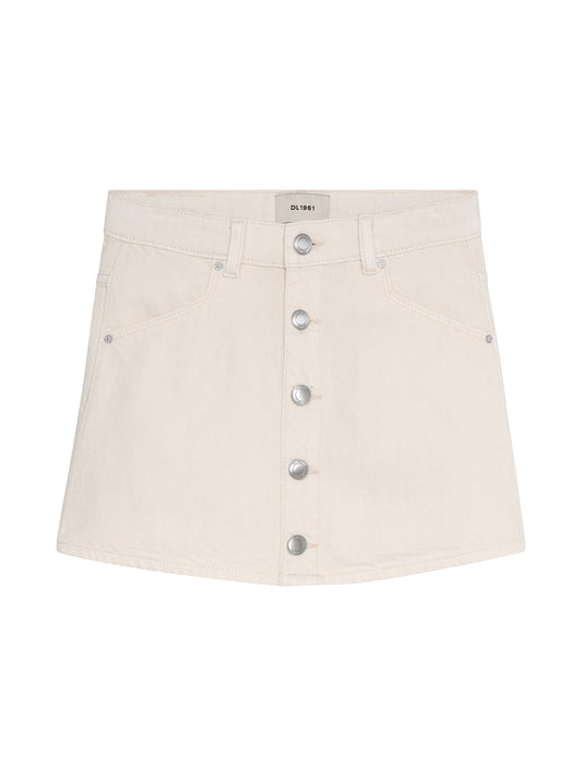 DL1961 Jenny Mini Skirt-Sugar Cookie