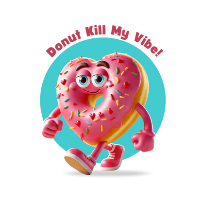 💖 Donut Kill My Vibe! 🍩 Kids Softstyle Tee ✨ Spread the sweet vibes this Valentine's Day! - Whippie's