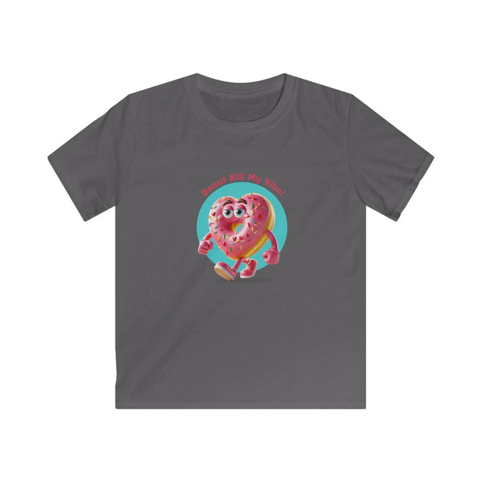 💖 Donut Kill My Vibe! 🍩 Kids Softstyle Tee ✨ Spread the sweet vibes this Valentine's Day! - Whippie's