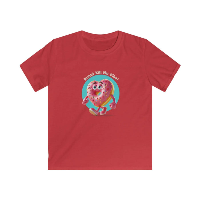 💖 Donut Kill My Vibe! 🍩 Kids Softstyle Tee ✨ Spread the sweet vibes this Valentine's Day! - Whippie's