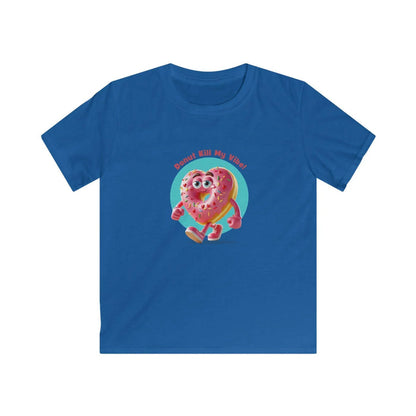💖 Donut Kill My Vibe! 🍩 Kids Softstyle Tee ✨ Spread the sweet vibes this Valentine's Day! - Whippie's