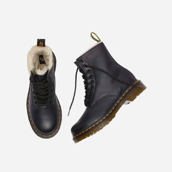 Dr. Martens 1460 Serena Black Burnished Wyoming Boots