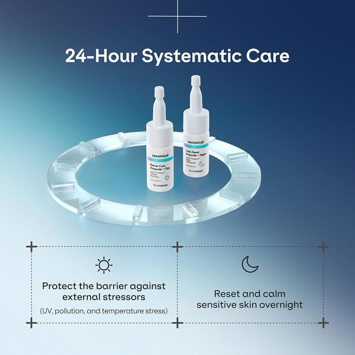 Dr. Nineteen Sensinical Day & Night Ampoule Set (15ml x 2pcs) مجموعة أمبولات دكتور ناينتين سينسينيكال للنهار والليل - Princess Cosmetics Qatar