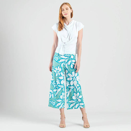 Drape Neck Top | White