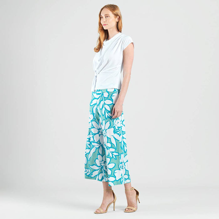 Drape Neck Top | White