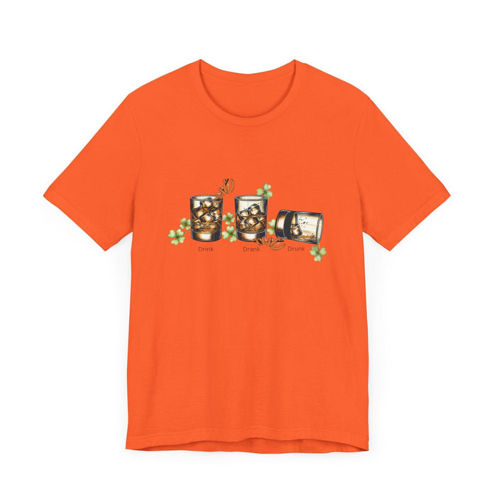 Drink, Drunk, Drunk Unisex Jersey St. Patrick's Day Tee 🥃🍀 - Whippie's
