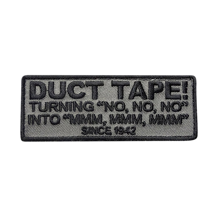Duct Tape Patch (Embroidered Hook) (Grey/Black)