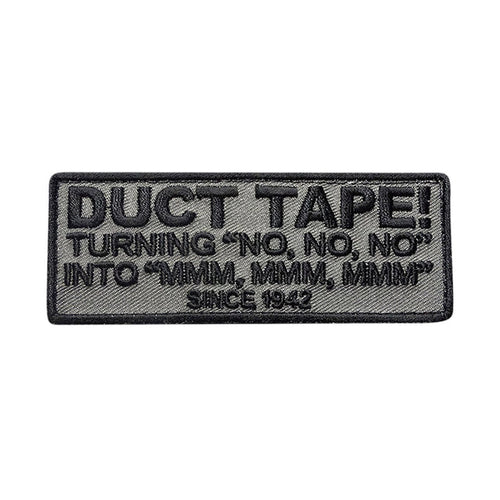 Duct Tape Patch (Embroidered Hook) (Grey/Black)