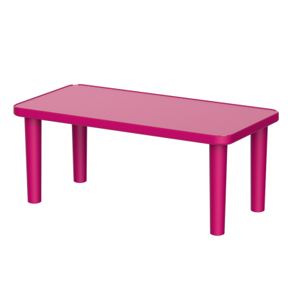 Duramax Kindergarten Table Pink Duramax Kindergarten Table - Rectangle