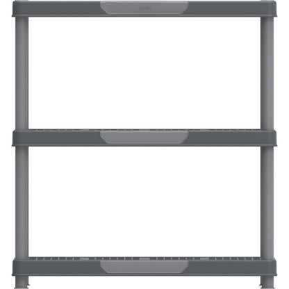 Duramax Shelving Racks Duramax Plastic Heavy Duty Multipurpose Freestanding 3 Tier Shelving Unit