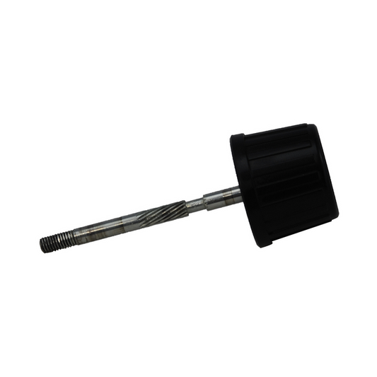 E-Arm Focus Block Knob with Fixed Pinion (Left Side Only), SKU SA02021102-0003, three quarter front view