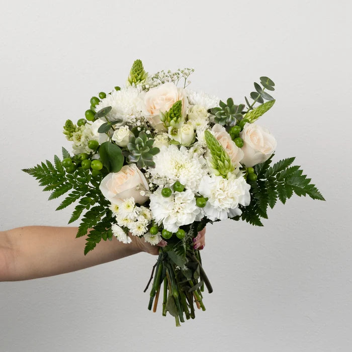 Earth And Ivory Flower Centerpieces Vase - Image