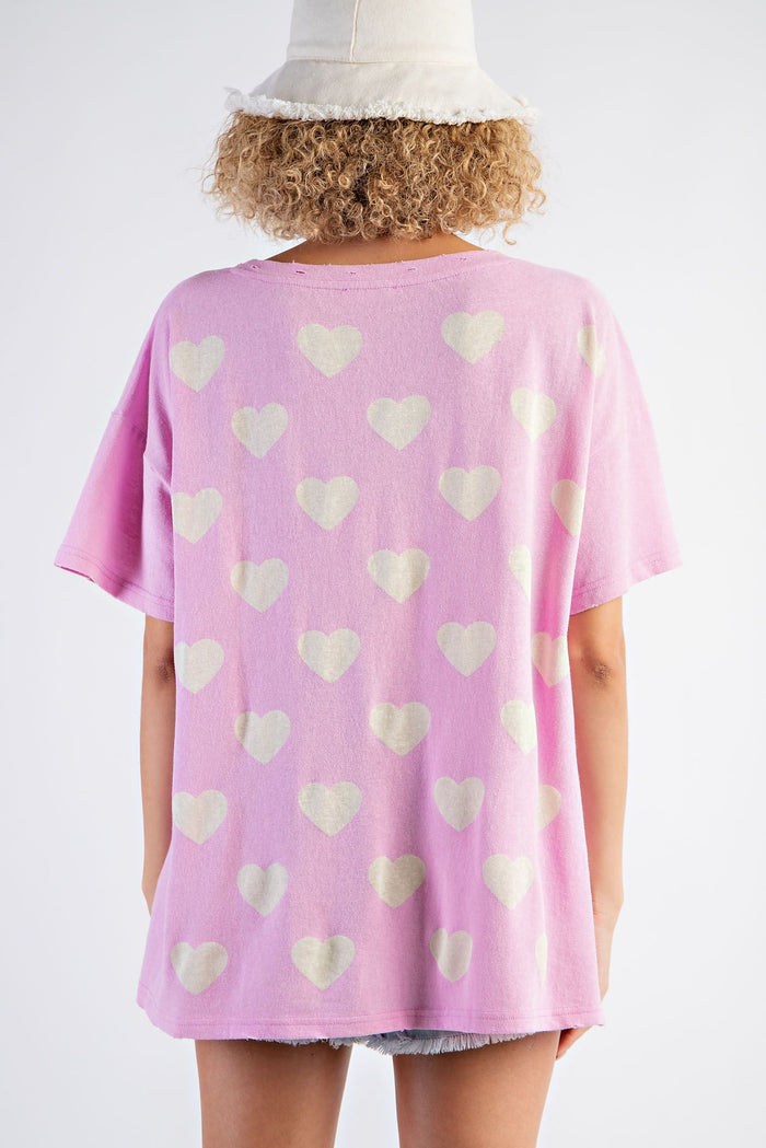 Easel Heart Printed Tee