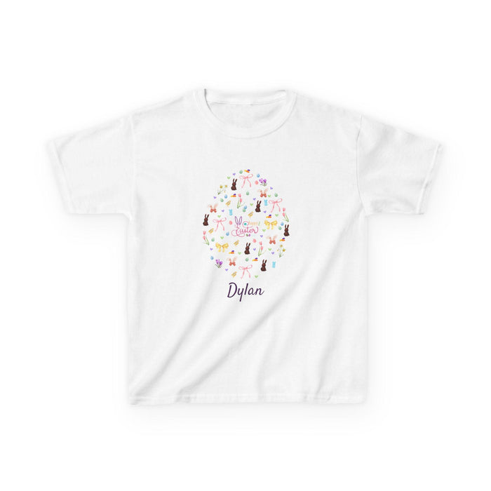 Easter Egg-stravaganza Kids Heavy Cotton Tee - Hop into Easter Fun! - Personalizable - Whippie's