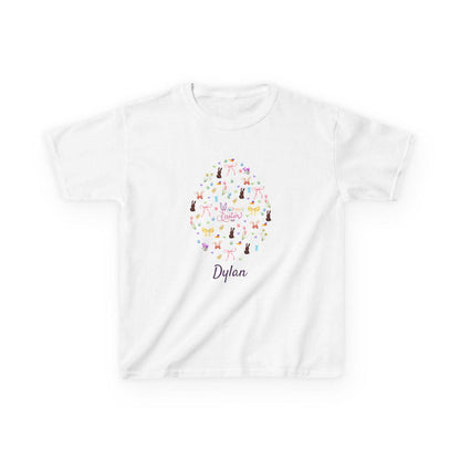Easter Egg-stravaganza Kids Heavy Cotton Tee - Hop into Easter Fun! - Personalizable - Whippie's