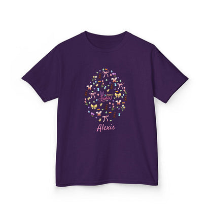 Easter Egg-stravaganza Kids Heavy Cotton Tee - Hop into Easter Fun! - Personalizable - Whippie's